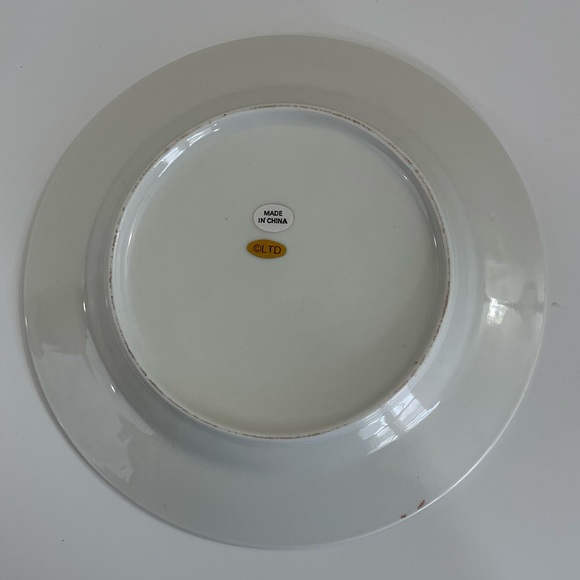 Santa’s Reindeer Dancer Salad Desert Plate 8.25” - Picture 3 of 3